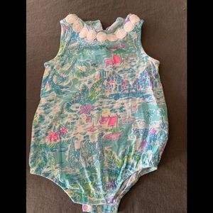 Lilly Pulitzer Infant May Bodysuit, GUC 12-18